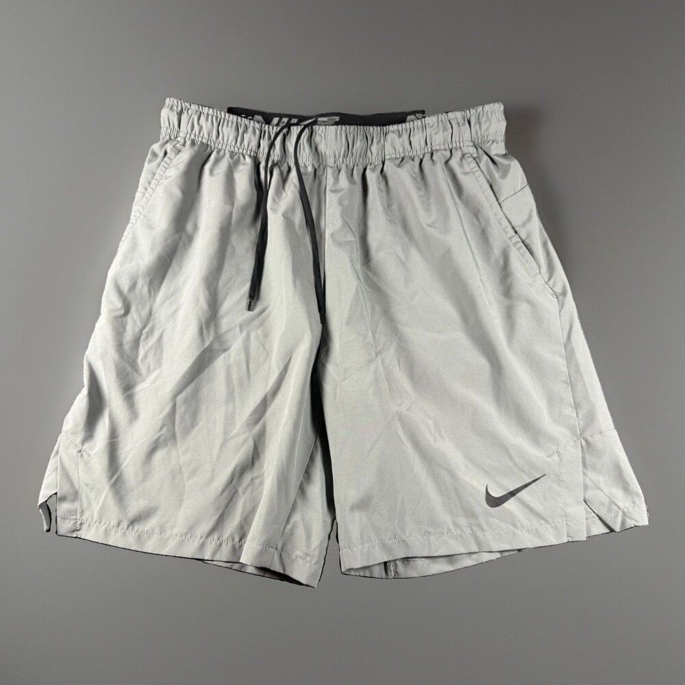 Nike Dri-FIT Shorts Mens Large L Gray Standard Fit Athletic Training Running Gym
